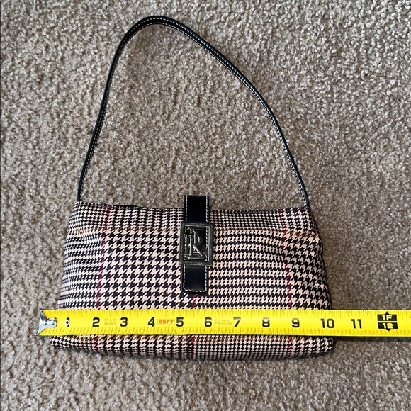 Lauren Ralph Lauren Plaid Shoulder Bag with Black Accents - Picture 7 of 8